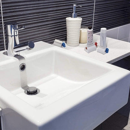 3 Counts Rolling Tube Toothpaste Squeezer Toothpaste Seat Holder Stand Rotate Toothpaste Dispenser for Bathroom Gift Hand Plastic Aluminium Cream Tool Manual Toothpaste Wringer.