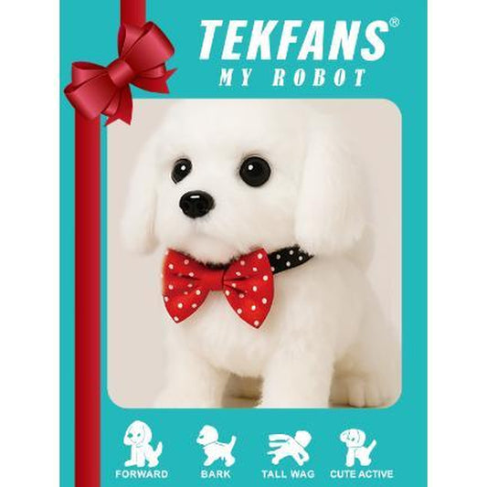 Christmas Robotic Puppy - Smart Electronic Pet with Realistic Walking & Barking, Tiktok Viral Toy for Kids, Christmas Birthday Gift for Girls Boys Ages 3-6-8