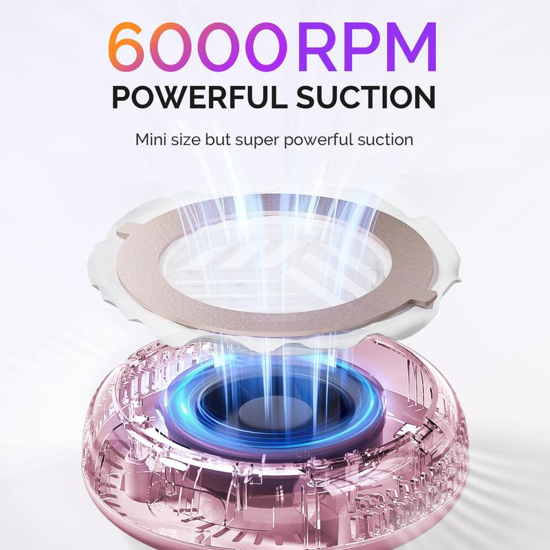 Melodysusie Hproa Mini Dust Collector for Beginners Home Salon, Compact & Portable Ideal for Salon Use, Christmas Gift