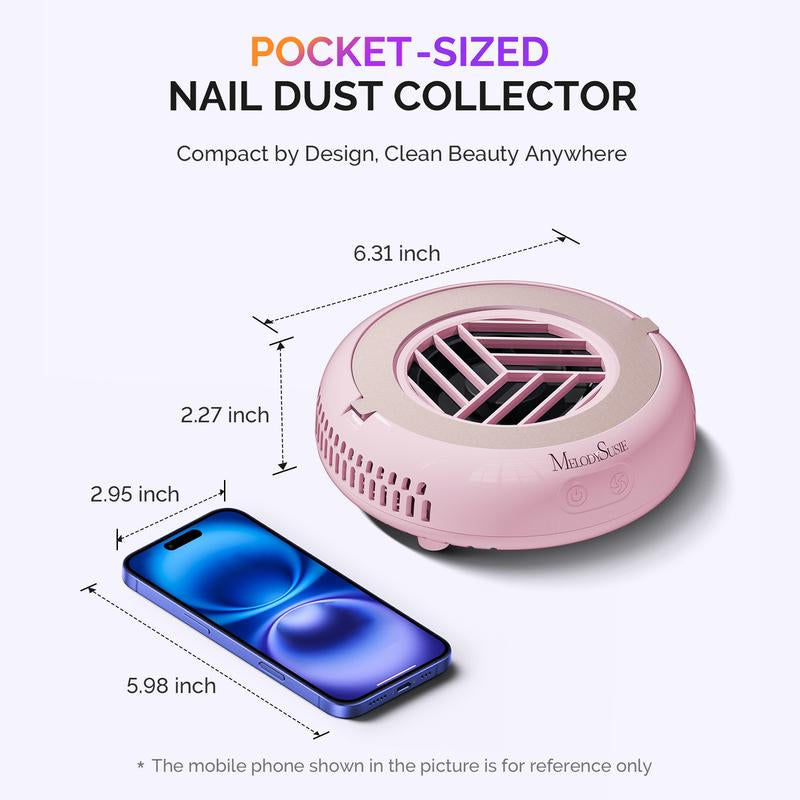 Melodysusie Hproa Mini Dust Collector for Beginners Home Salon, Compact & Portable Ideal for Salon Use, Christmas Gift