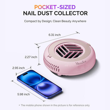 Melodysusie Hproa Mini Dust Collector for Beginners Home Salon, Compact & Portable Ideal for Salon Use, Christmas Gift