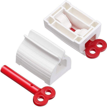 3 Counts Rolling Tube Toothpaste Squeezer Toothpaste Seat Holder Stand Rotate Toothpaste Dispenser for Bathroom Gift Hand Plastic Aluminium Cream Tool Manual Toothpaste Wringer.