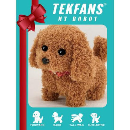 Christmas Robotic Puppy - Smart Electronic Pet with Realistic Walking & Barking, Tiktok Viral Toy for Kids, Christmas Birthday Gift for Girls Boys Ages 3-6-8