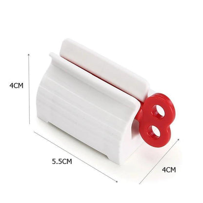 3 Counts Rolling Tube Toothpaste Squeezer Toothpaste Seat Holder Stand Rotate Toothpaste Dispenser for Bathroom Gift Hand Plastic Aluminium Cream Tool Manual Toothpaste Wringer.