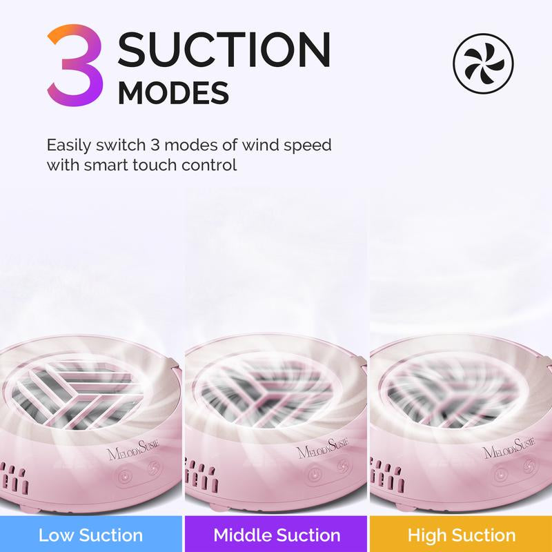 Melodysusie Hproa Mini Dust Collector for Beginners Home Salon, Compact & Portable Ideal for Salon Use, Christmas Gift